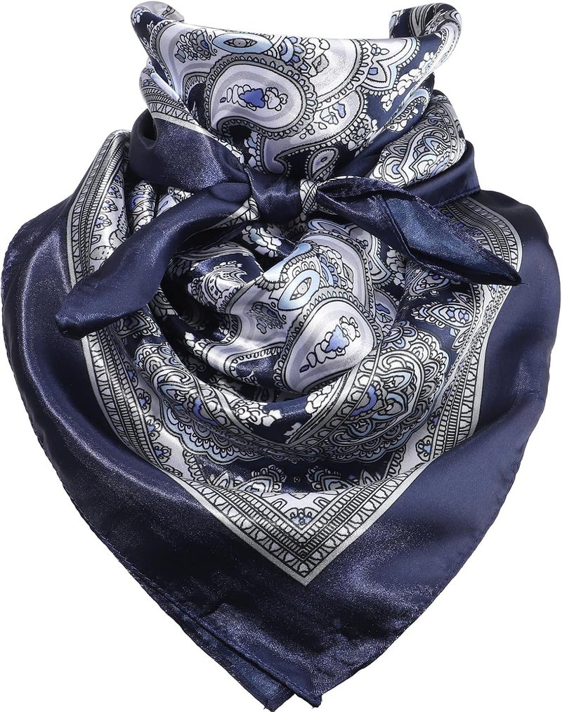 Molans 35 Inch Solid Color Wild Rag, Pure Cowboy Bandanas Oversize Western Neckerchief Bolo Head Scarf for Men Women - Image 1